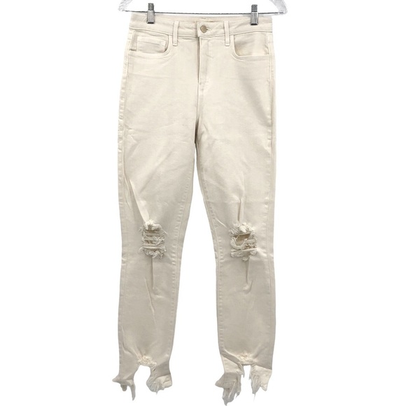 NEW L’AGENCE High Line High Rise Skinny Jeans Vintage White Size 26 - Picture 2 of 7